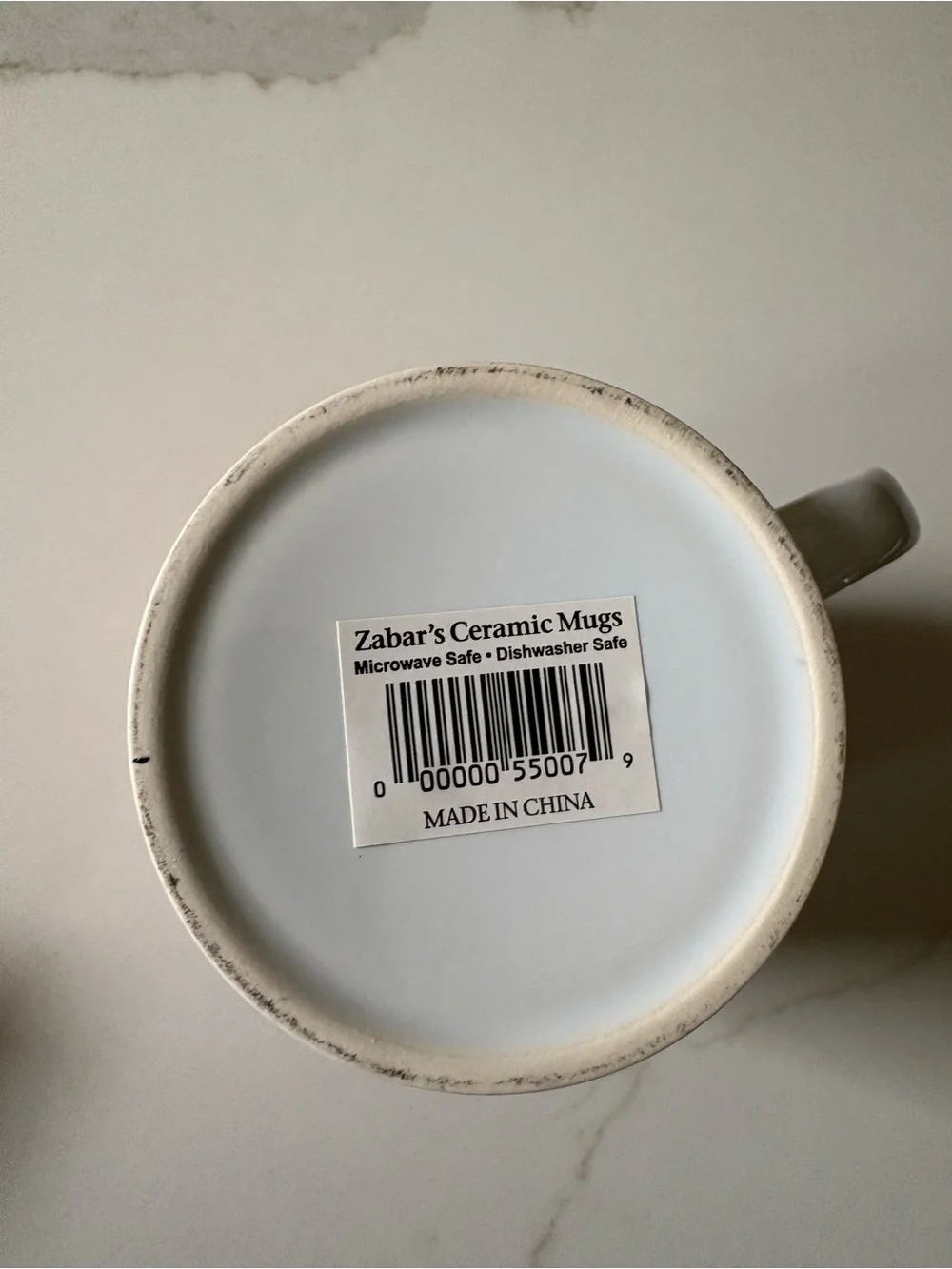 Zabar’s NYC White Ceramic Coffee Mug Like New